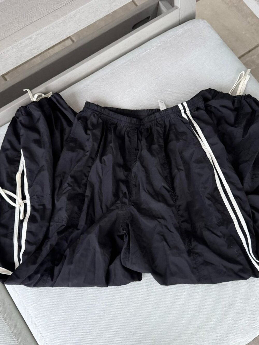 New Daily Practice Bowline Parachute Pants Black Small
